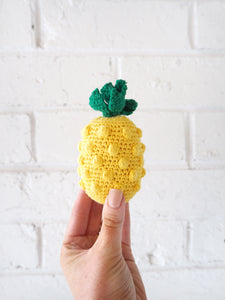 Pineapple Organic Crochet Squeaky Toy